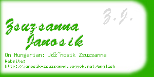 zsuzsanna janosik business card